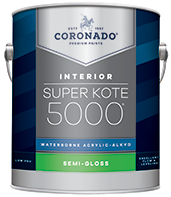 Painten Place Super Kote 5000® Waterborne Acrylic-Alkyd is the ideal choice for interior doors, trim, cabinets and walls. It delivers the desired flow and leveling characteristics of conventional alkyd paints while also providing a tough satin or semi-gloss finish that stands up to repeated washing and cleans up easily with soap and water.boom